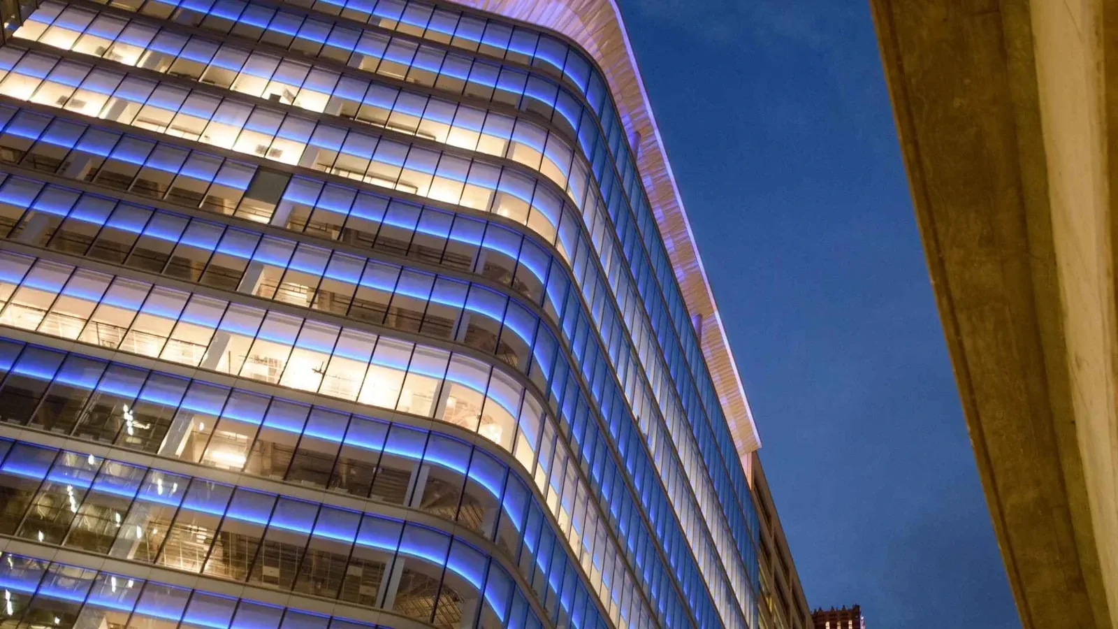 building, lights